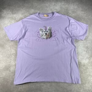 Vintage The Mountain Yorkshire Dog Breed Graphic T-shirt